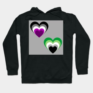 Aro/Ace hearts Hoodie